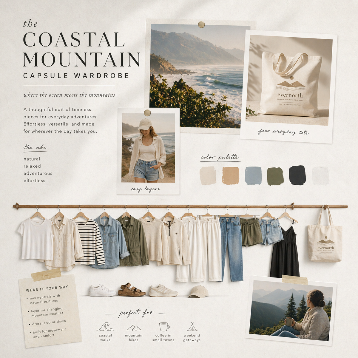 What to Wear in Alaska | Coastal Mountain Capsule Wardrobe