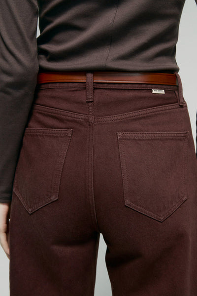 Denali High Rise Wide Leg Jeans, Relaxed Cotton Denim, Effortless Everyday Fit, product photo by Evernorth Design