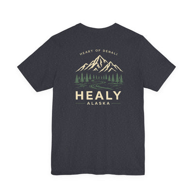 Healy Alaska Mountain Landscape T-Shirt | Wilderness Forest Tee