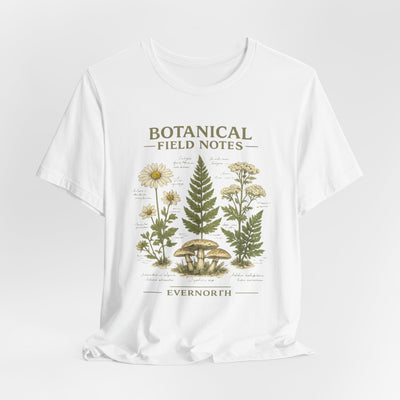 Botanical Field Notes T-Shirt — Vintage Botanical Illustration Tee