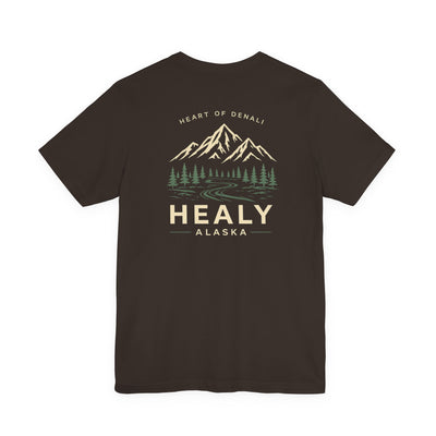 Healy Alaska Mountain Landscape T-Shirt | Wilderness Forest Tee