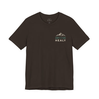 Healy Alaska Mountain Landscape T-Shirt | Wilderness Forest Tee
