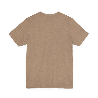 Soft nature t-shirt printed with an oval Alaska scene of snowy peaks, a still lake and fireweed by Evernorth — view 29