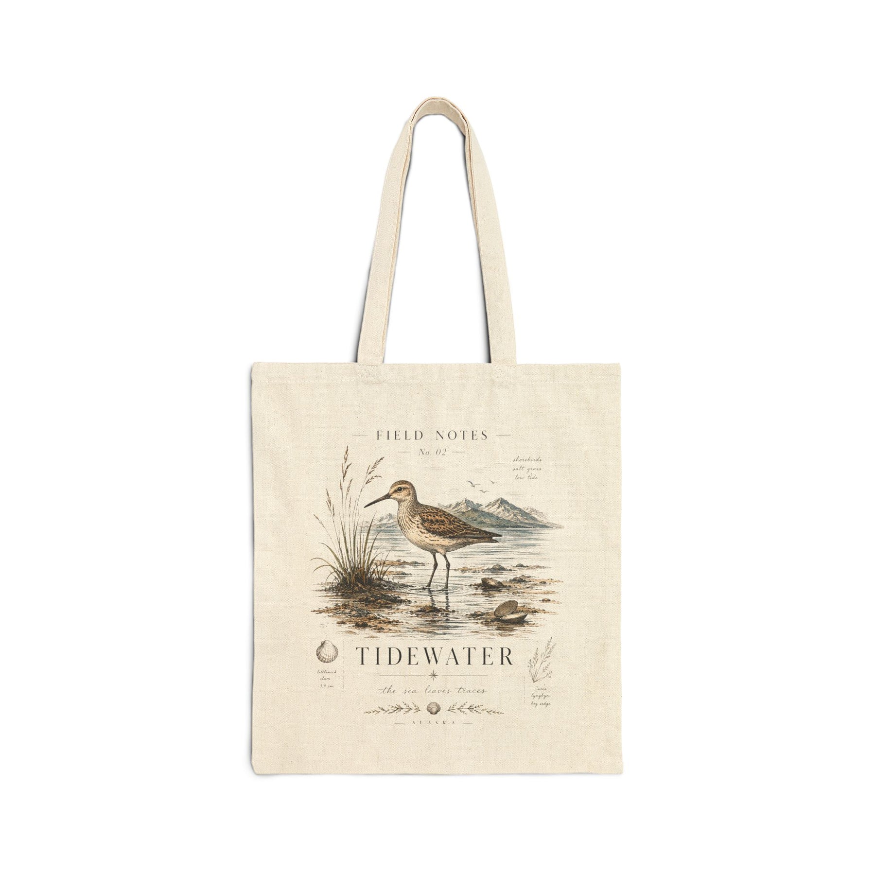 Tote Bag — Vintage Shorebird 'Tidewater' Canvas Tote