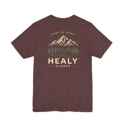 Healy Alaska Mountain Landscape T-Shirt | Wilderness Forest Tee