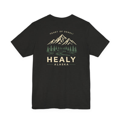 Healy Alaska Mountain Landscape T-Shirt | Wilderness Forest Tee