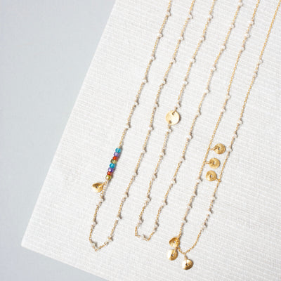 Pearl Paloma Chain Necklace, product photo, elevated everyday minimal jewelry by Evernorth Design