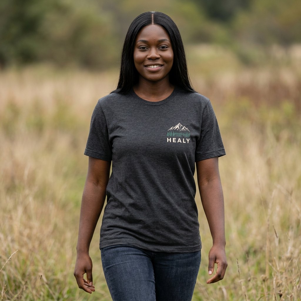 Healy Alaska Mountain Landscape T-Shirt | Wilderness Forest Tee