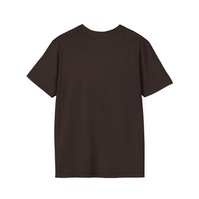 Minimalist Mountains T-Shirt, grounded. present. free. Nature Graphic Tee, product photo, nature-inspired graphic tee by Evernorth Design