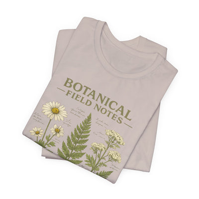 Botanical Field Notes T-Shirt — Vintage Botanical Illustration Tee
