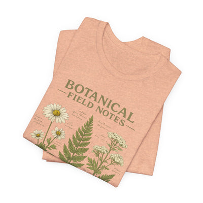 Botanical Field Notes T-Shirt — Vintage Botanical Illustration Tee