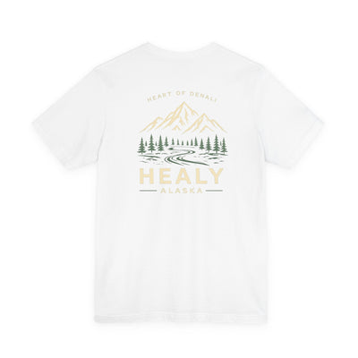 Healy Alaska Mountain Landscape T-Shirt | Wilderness Forest Tee