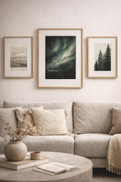 The Sky Knows - Aurora Borealis Wall Art(Digital Download), main product photo, Alaska-inspired wall art by Evernorth Design