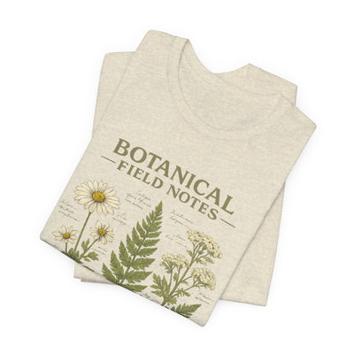 Botanical Field Notes T-Shirt — Vintage Botanical Illustration Tee