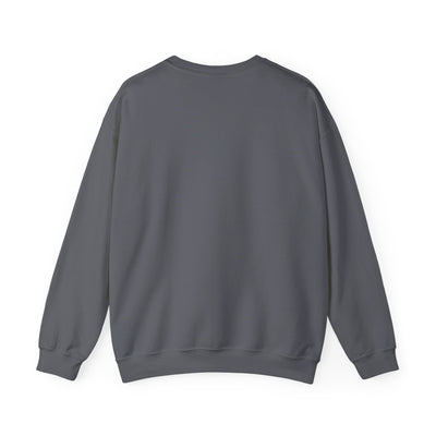 Soft crewneck sweatshirt with a muted Alaska mountain, lake, evergreen and moose illustration by Evernorth — view 18