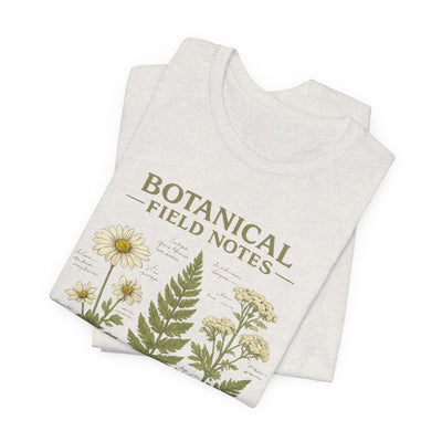 Botanical Field Notes T-Shirt — Vintage Botanical Illustration Tee