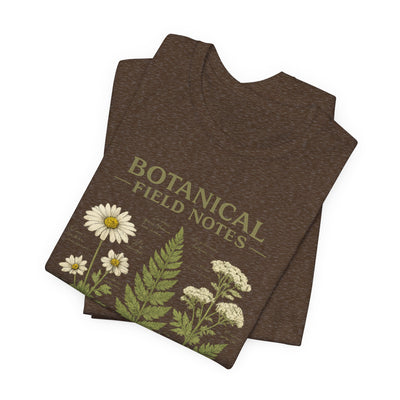 Botanical Field Notes T-Shirt — Vintage Botanical Illustration Tee