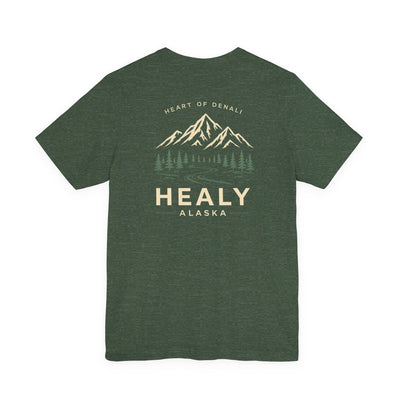 Healy Alaska Mountain Landscape T-Shirt | Wilderness Forest Tee