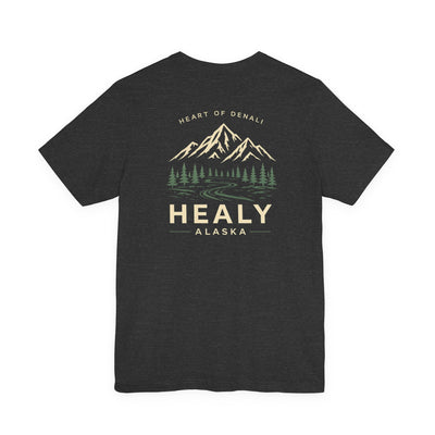 Healy Alaska Mountain Landscape T-Shirt | Wilderness Forest Tee