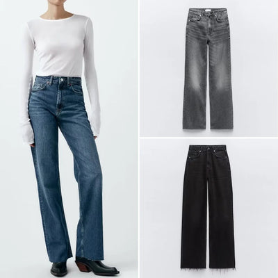 Soft Structure Wide Leg Denim, product photo, elevated everyday women’s everyday clothing by Evernorth Design