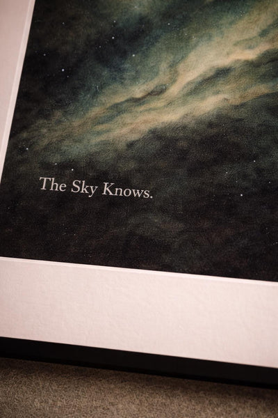 The Sky Knows - Aurora Borealis Wall Art(Digital Download), product photo, Alaska-inspired wall art by Evernorth Design