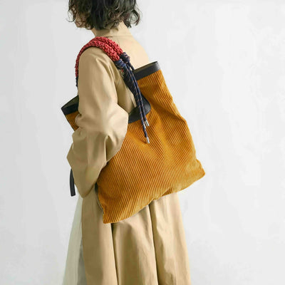 Northern Light Corduroy Tote, product photo, elevated everyday everyday bag by Evernorth Design